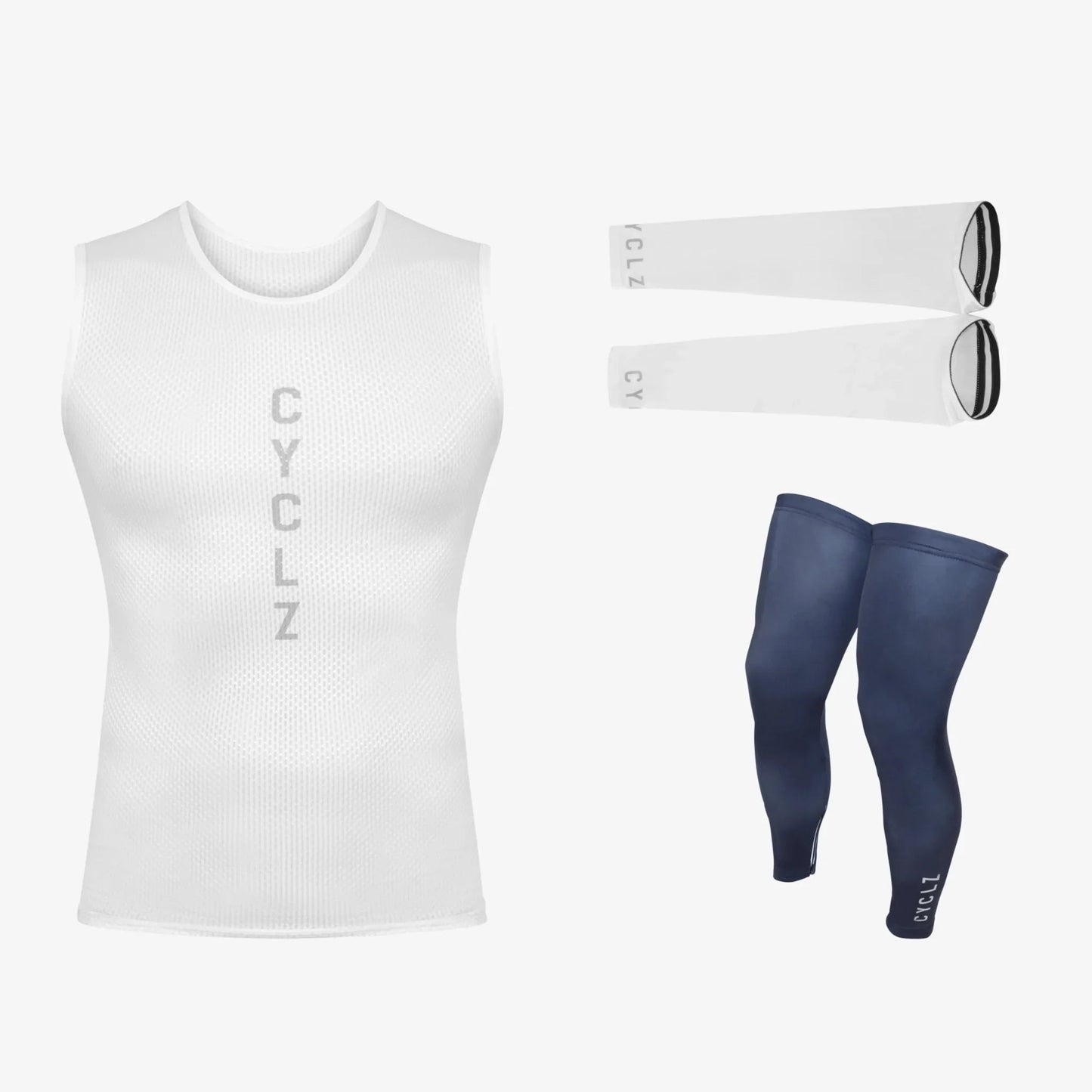CYCLZ by Irena KollerCYCLZ® All - Season Base Layer Set aus Kompressionstop, Armlinge und Beinlinge – Flexibel & Funktional für alle Wetterbedingungen