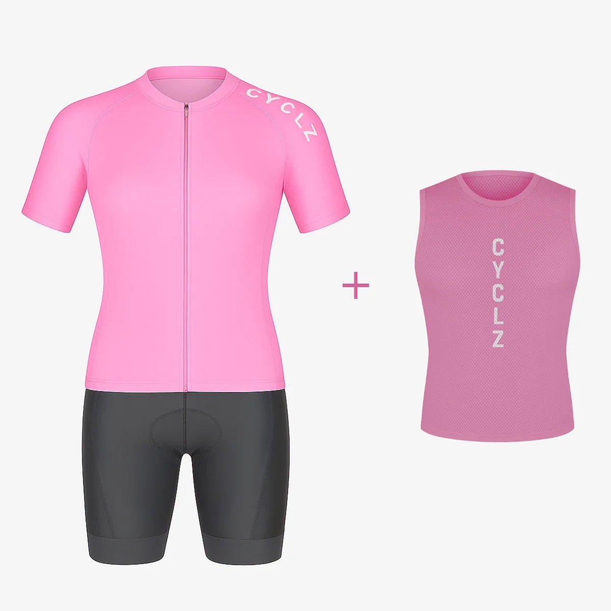 rennrad trikot rosa CYCLZ® Damen Rennrad-Set: "Feminae Rosa" Trikot, "Elegance" Bib Shorts &  Rosa Base Layer – Komfort & Stil für anspruchsvolle Fahrerinnen