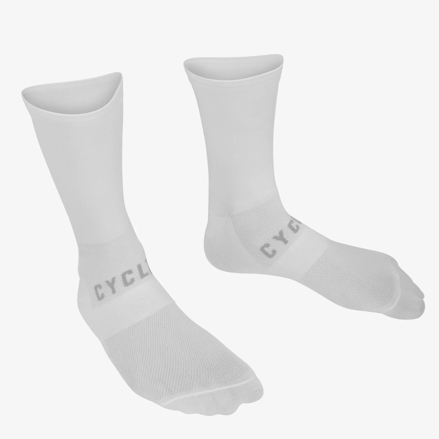 CYCLZ by Irena KollerCYCLZ® Rennrad Socken Weiss, Blau & Schwarz - Einheitsgrösse – Atmungsaktive und Schnelltrocknende Performance - Socken
