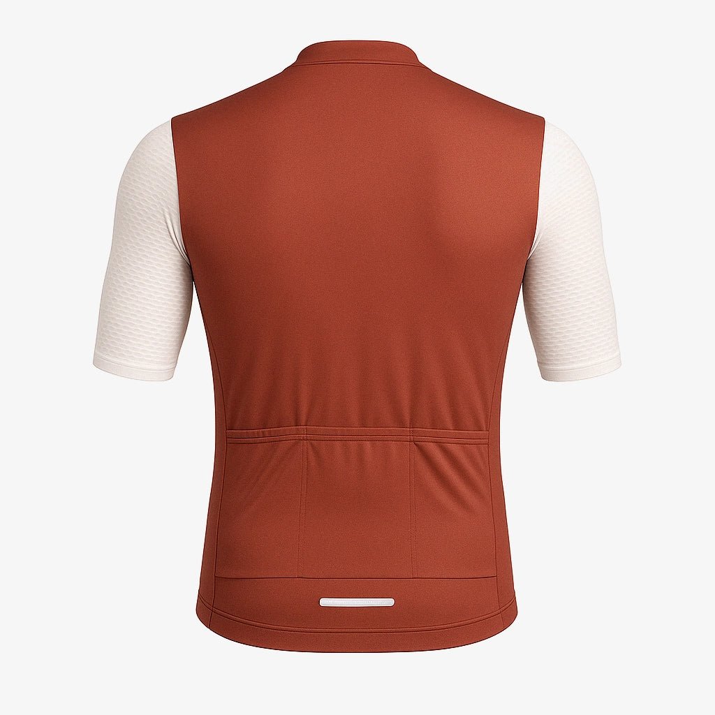 CYCLZ by Irena KollerCYCLZ® Rennvelo - Trikot Herren “Cadenzor” – orange/rot, leicht & schnelltrocknend