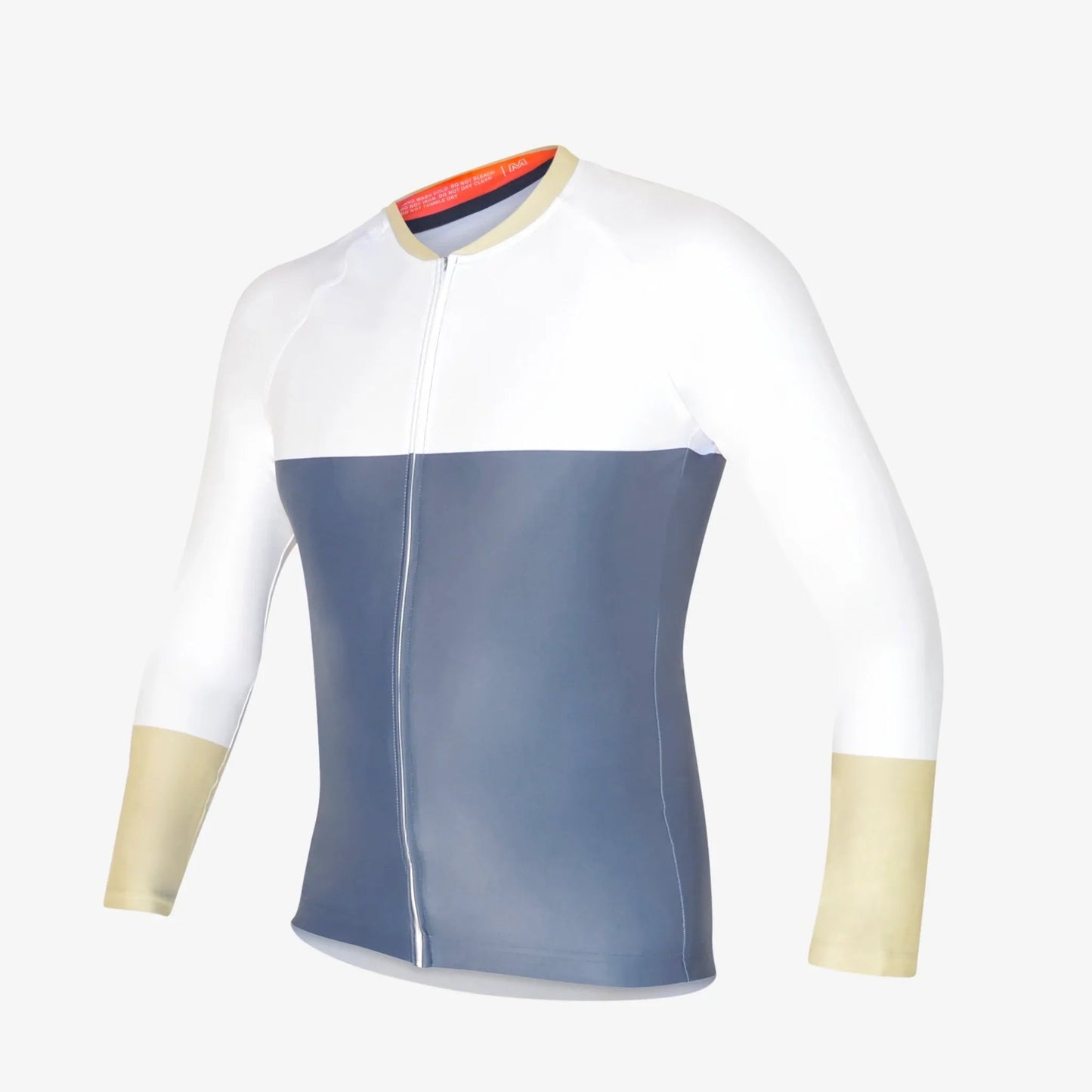CYCLZ by Irena KollerCYCLZ® Rennvelo - Trikot Herren langarm “Excelsior” – warmes Übergangs - Trikot blau/weiss