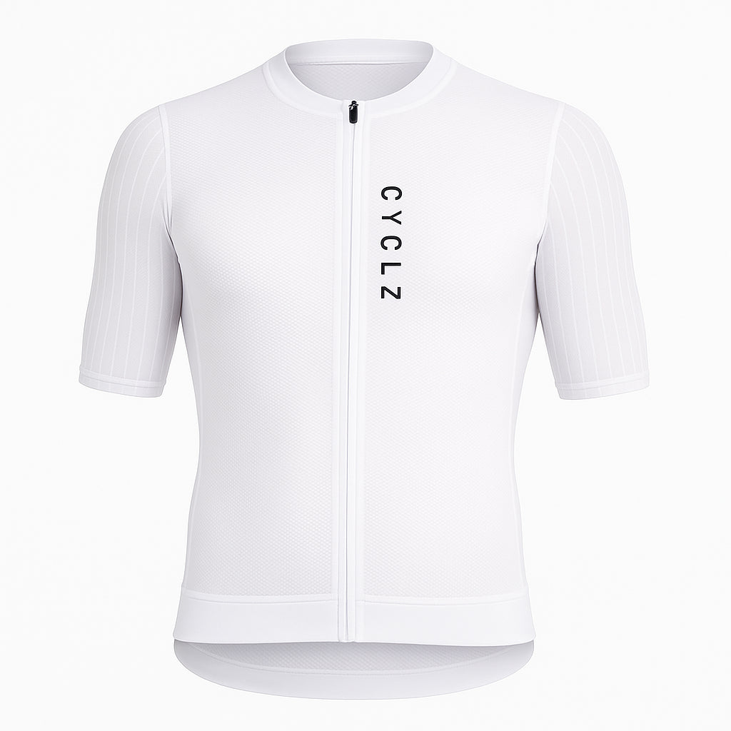 rennrad trikot weiß herren CYCLZ Rennvelo Set „Aero Race Ultralight & Breakaway“ – Weiss & Schwarz
