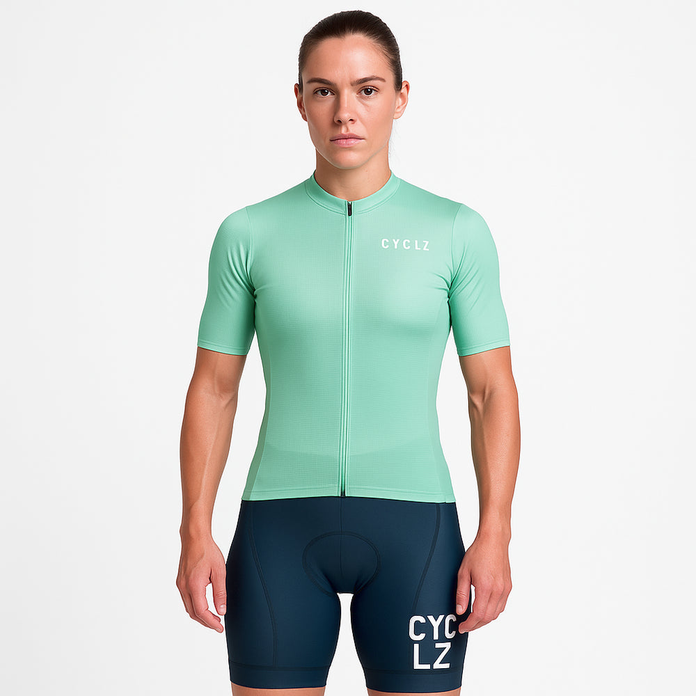 CYCLZ® Rennrad Trikot "Aqua Mint" Jersey in Mintgrün - für Damen