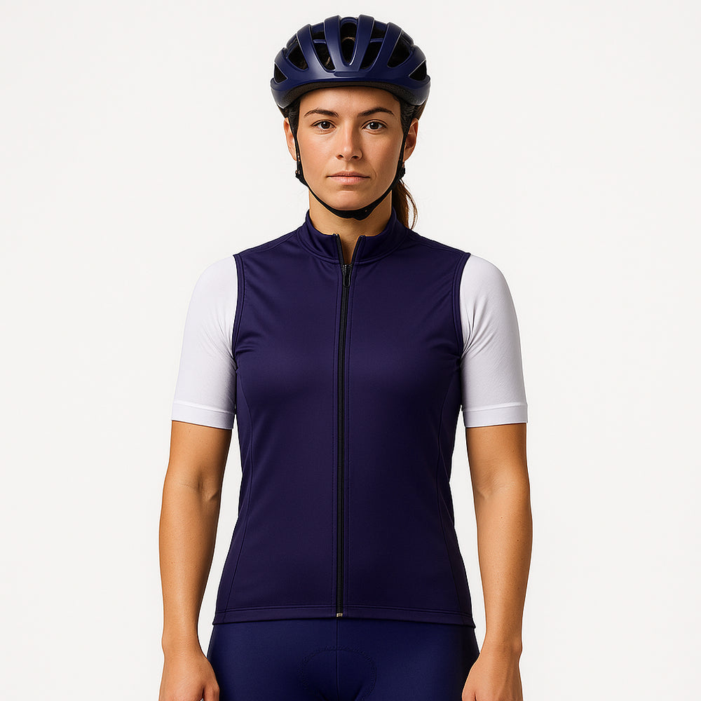 CYCLZ® Damen Rennrad Gilet "NOVA " in Violett – Eleganz & Performance