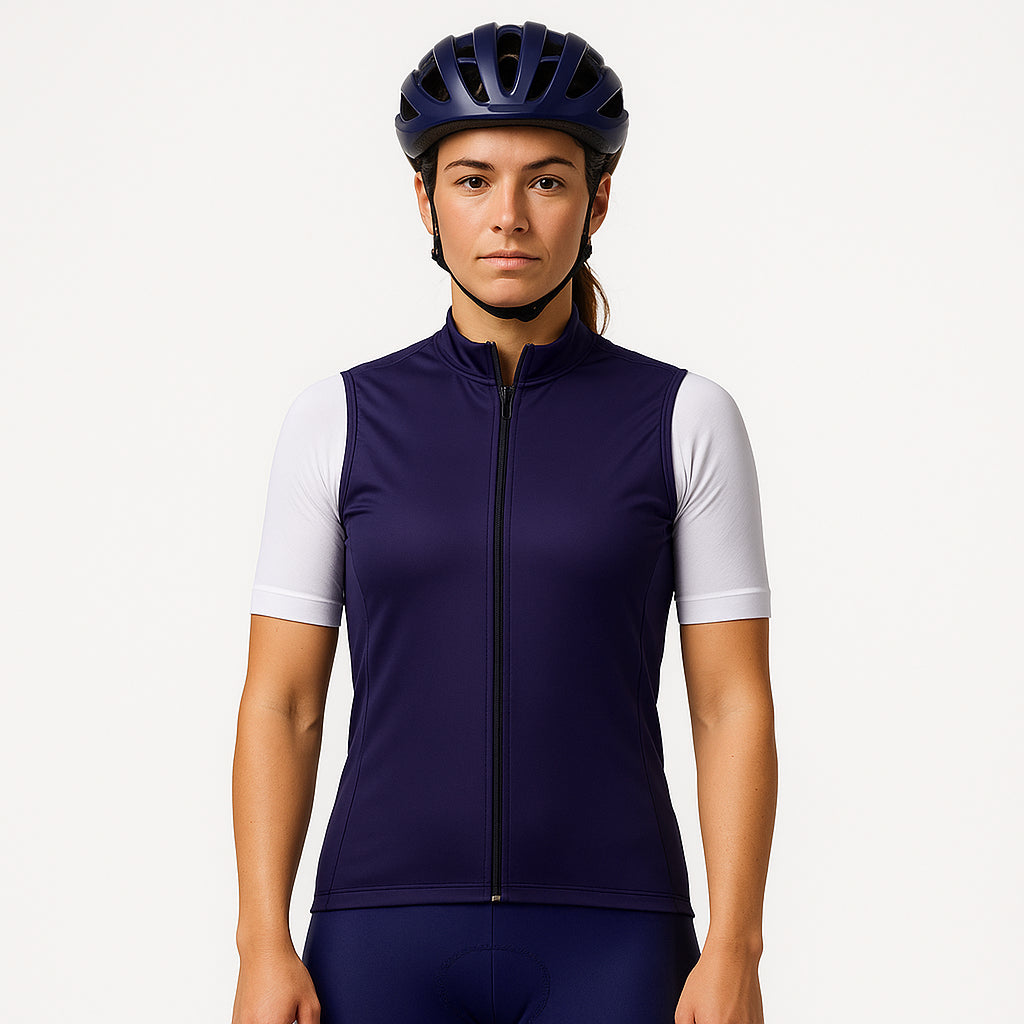 CYCLZ® Damen Rennrad Gilet "NOVA " in Violett – Eleganz & Performance