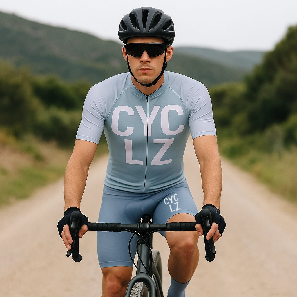 CYCLZ® Men's Road Bike Set "Strive Fierce" – Aero Jersey, Bib Shorts &amp; Base Layer for maximum performance