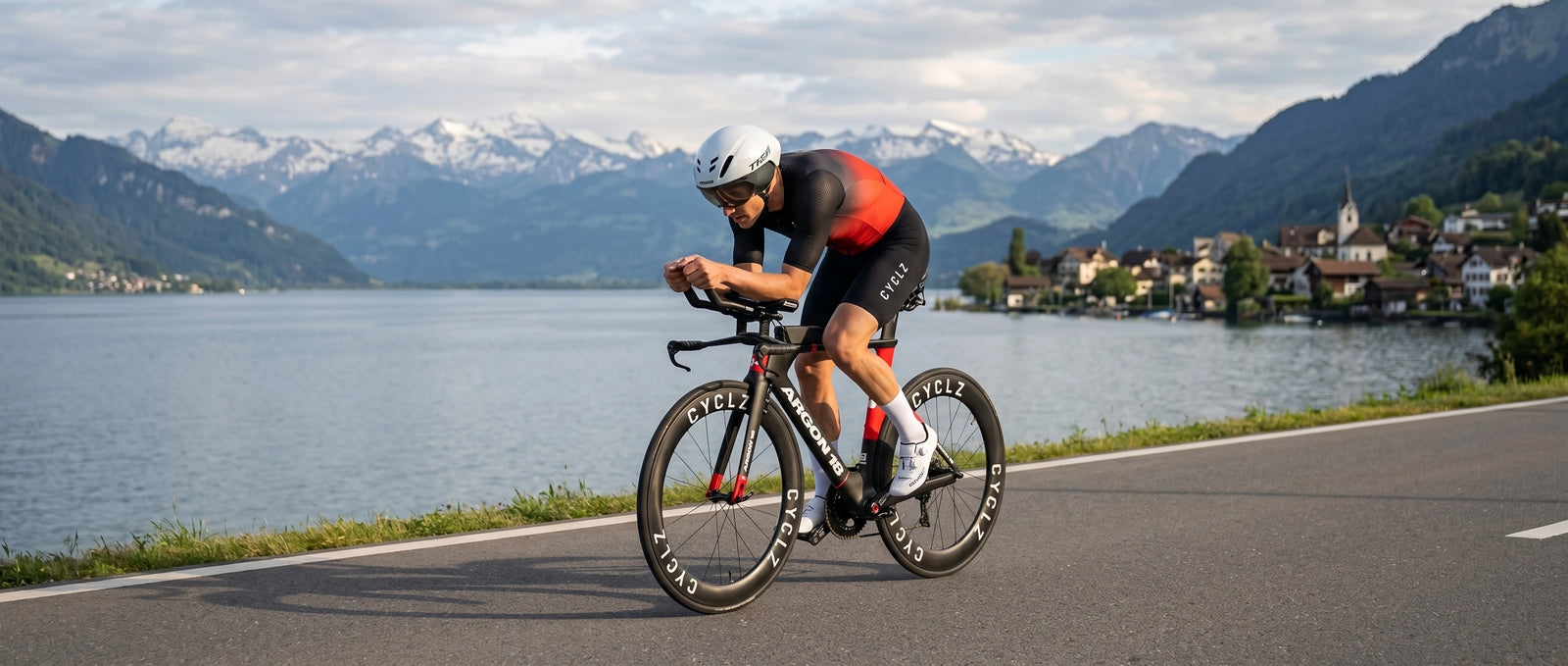 CYCLZ® VEKTOR PRO Herren Trisuit – Triathlon Einteiler links