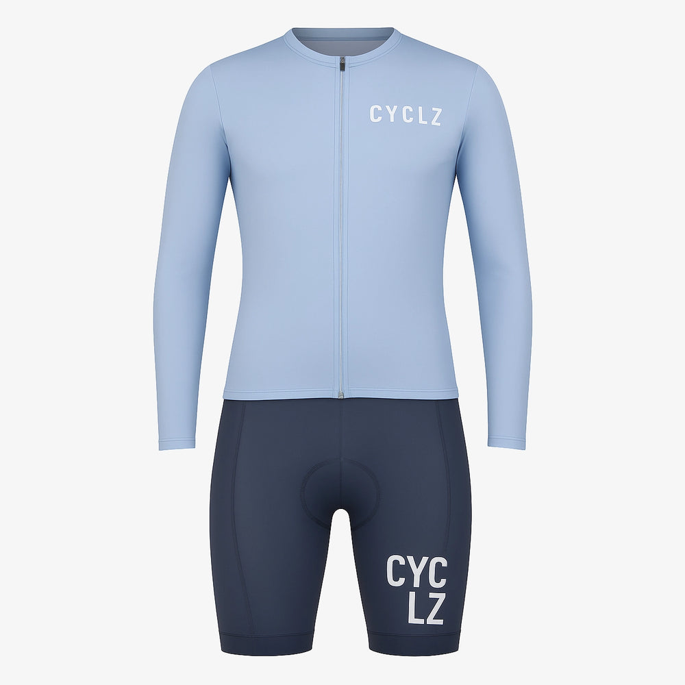 CYCLZ Damen-Rennrad-Set "Allegra" Trikot & Bib Shorts in Blau