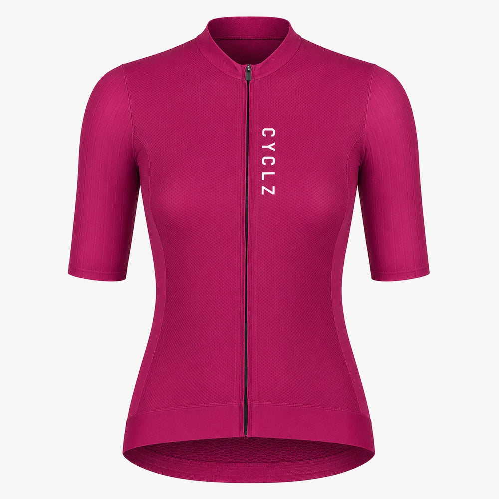 CYCLZ® Rennrad Trikot „Magenta Queen“ – Damen Cycling Jersey Deep Pink