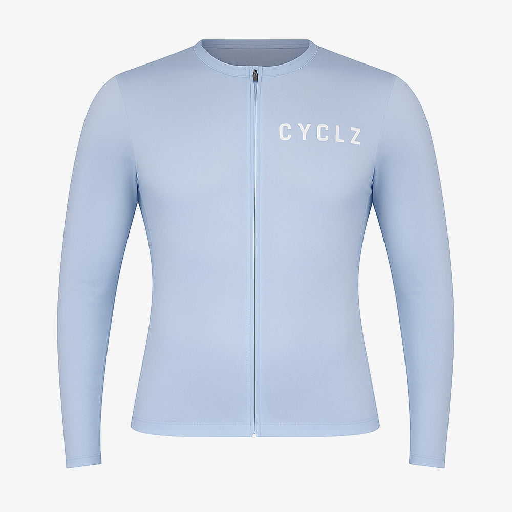 CYCLZ® Rennrad Trikot "Allegra" Langarm in Hellblau für Damen