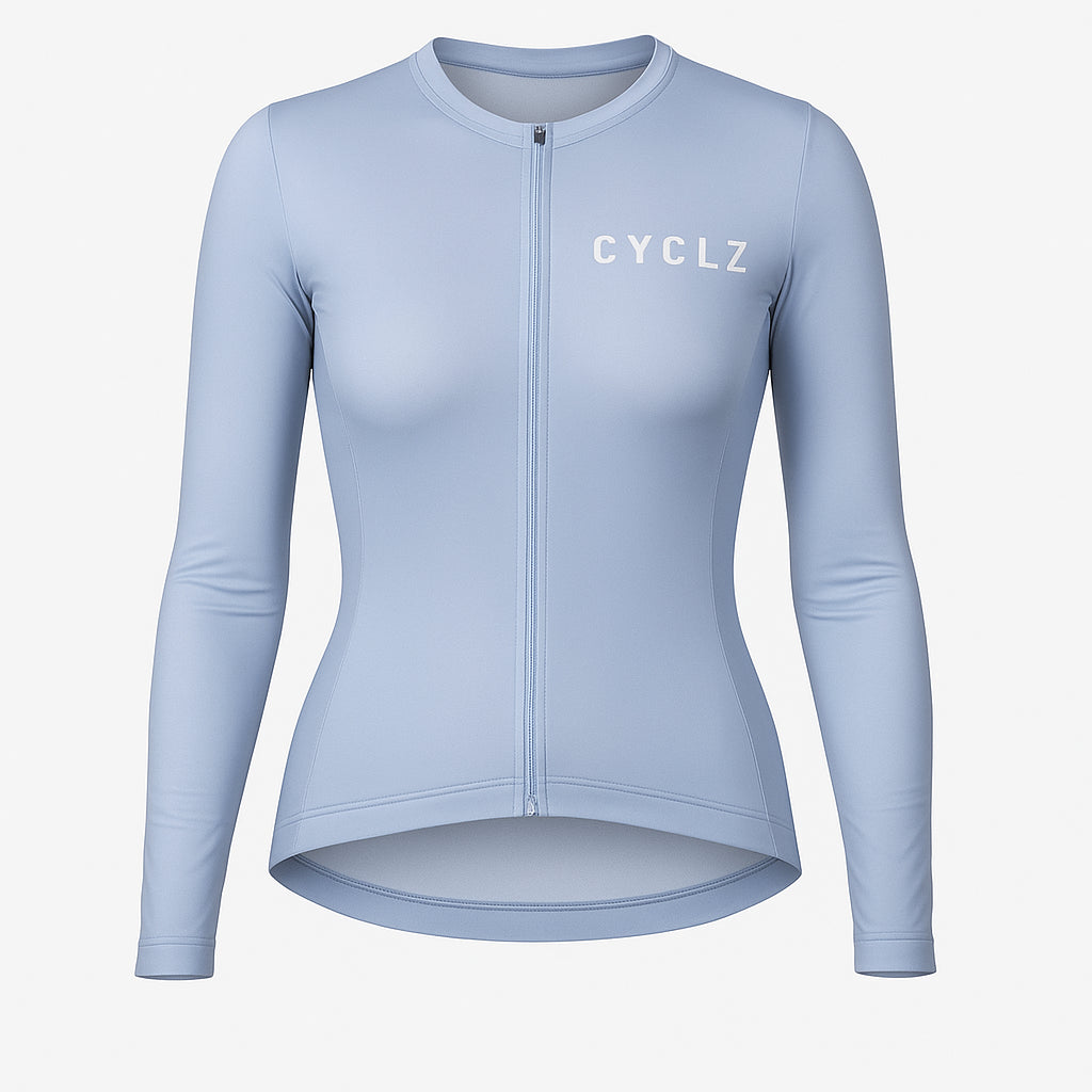 Langarm Trikot „Allegra“ Hellblau Damen