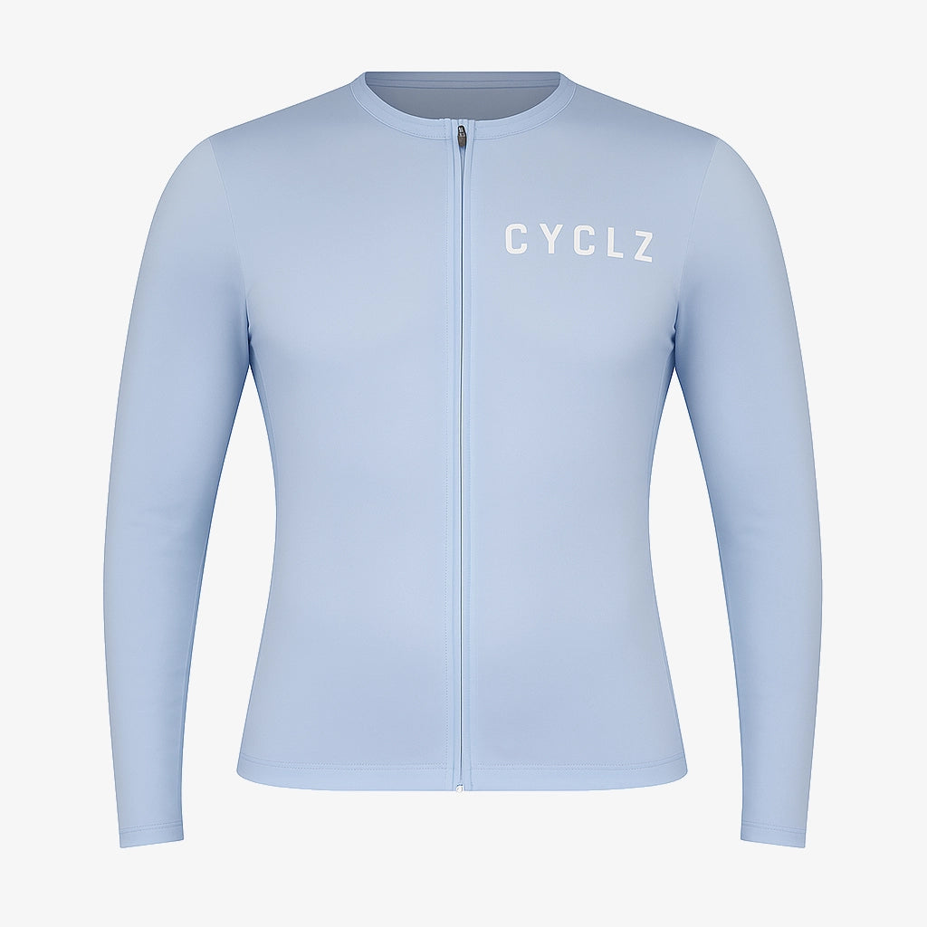 CYCLZ® Rennrad Trikot "Allegra" Langarm in Hellblau für Damen