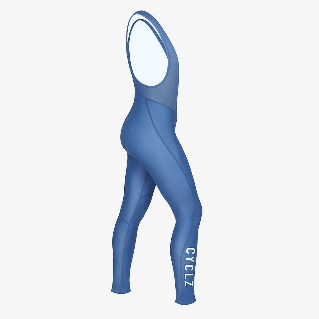 CYCLZ® FemmeRide Mid-Season – Damen lange Rennvelohose / Bib Tights mit Sitzpolster