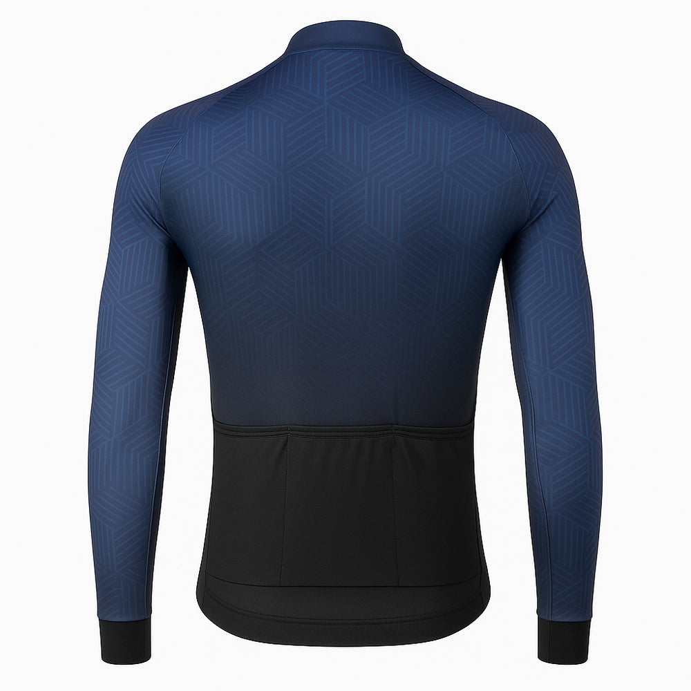 
                      
                        CYCLZ® Langarm Rennvelo Trikot „Nocturne Thermal“ - Tiefblau
                      
                    