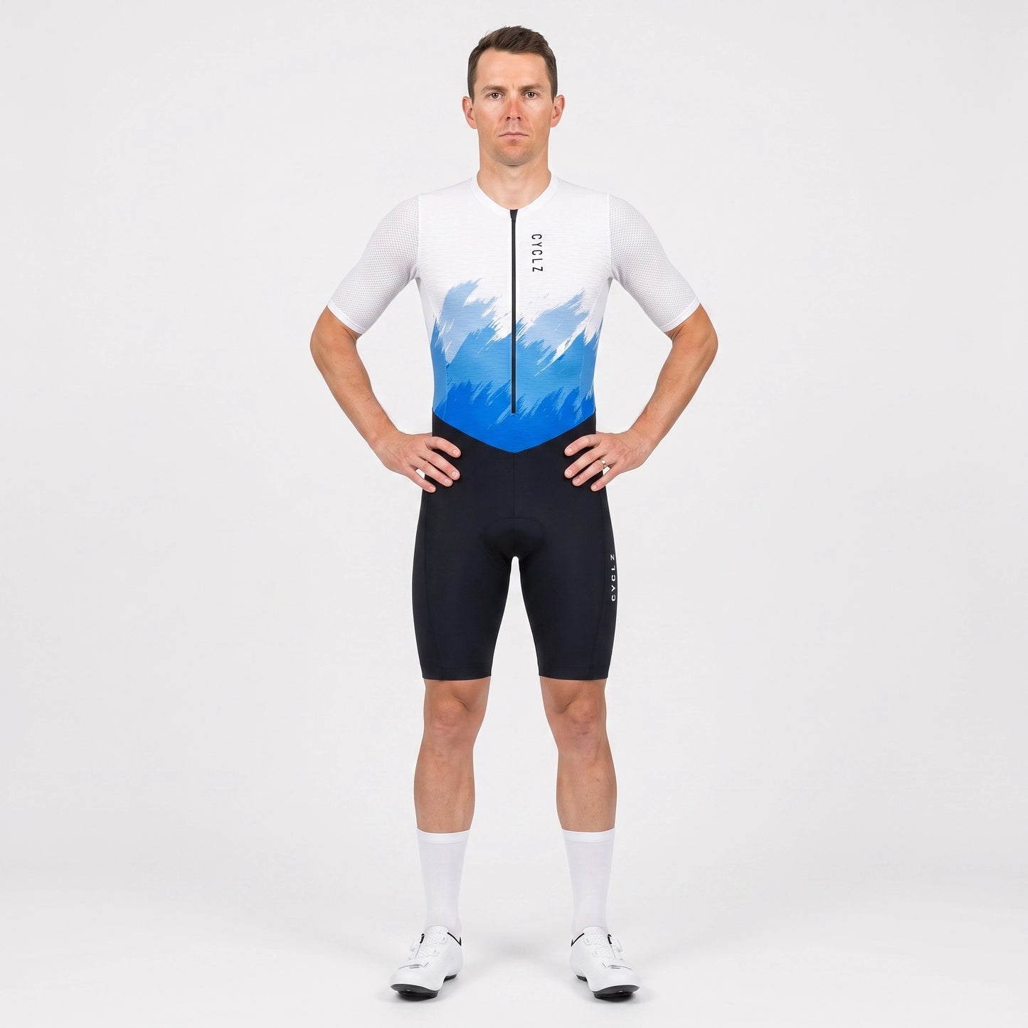 CYCLZ® WAVE STRIKE Herren Trisuit – Triathlon Einteiler