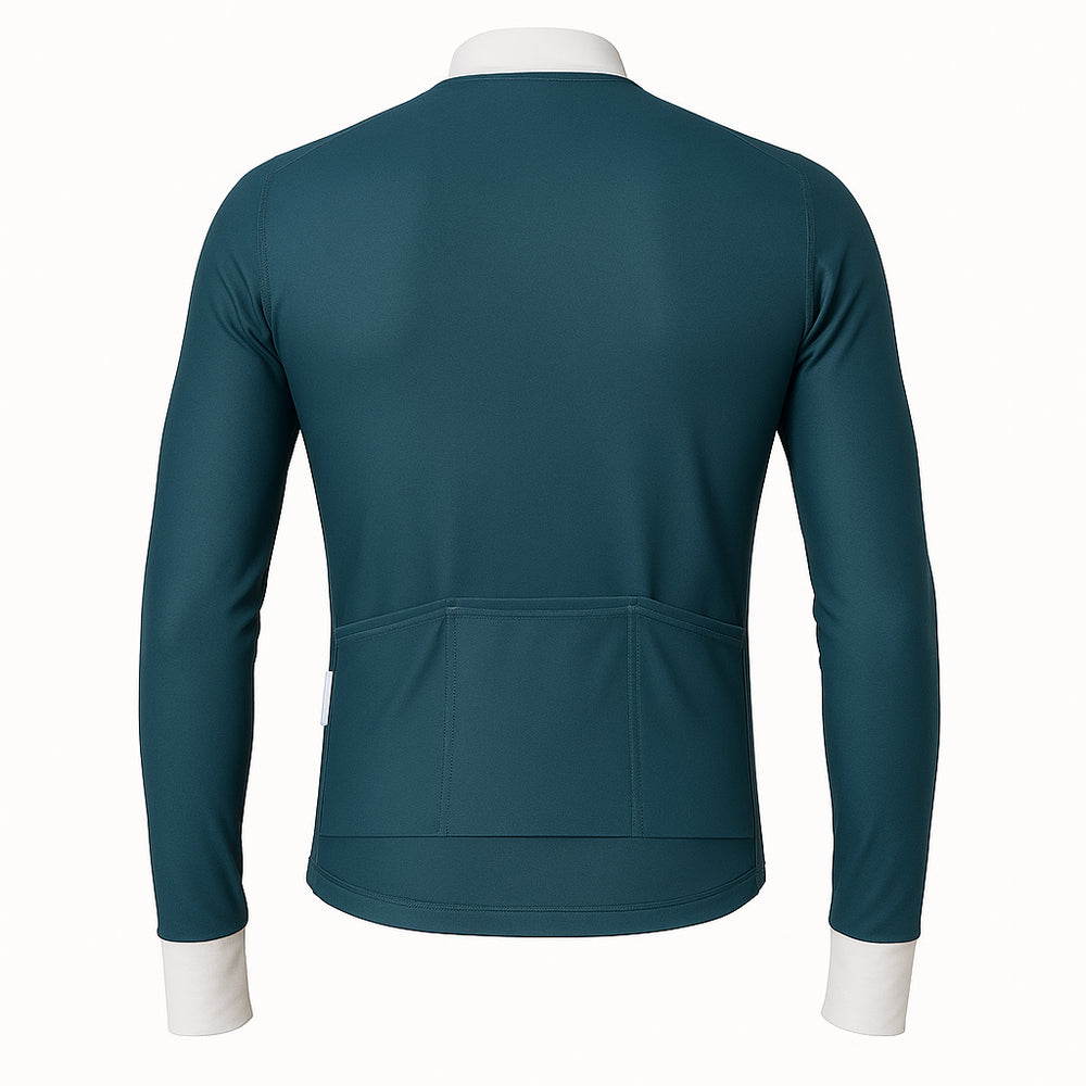 
                      
                        CYCLZ® Herren Rennvelo Langarm-Trikot Midnight Fjord – warm, atmungsaktiv & aerodynamisch für kühle Tage
                      
                    