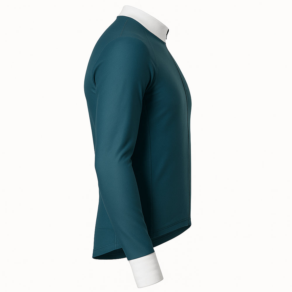 
                      
                        CYCLZ® Herren Rennvelo Langarm-Trikot Midnight Fjord – warm, atmungsaktiv & aerodynamisch für kühle Tage
                      
                    