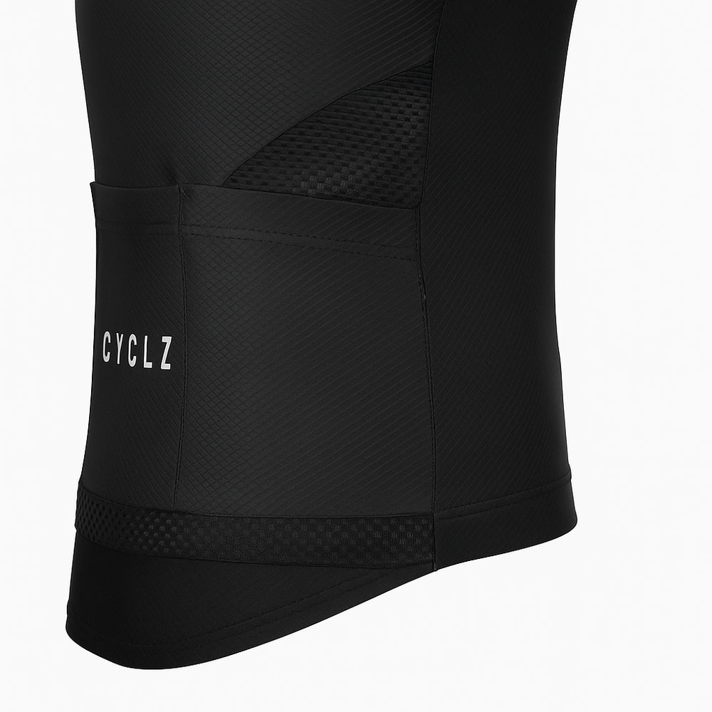 
                      
                        CYCLZ Race Performance Aero Set „Shadow Breakaway“  | Aero Trikot & Bib Shorts, Schwarz
                      
                    