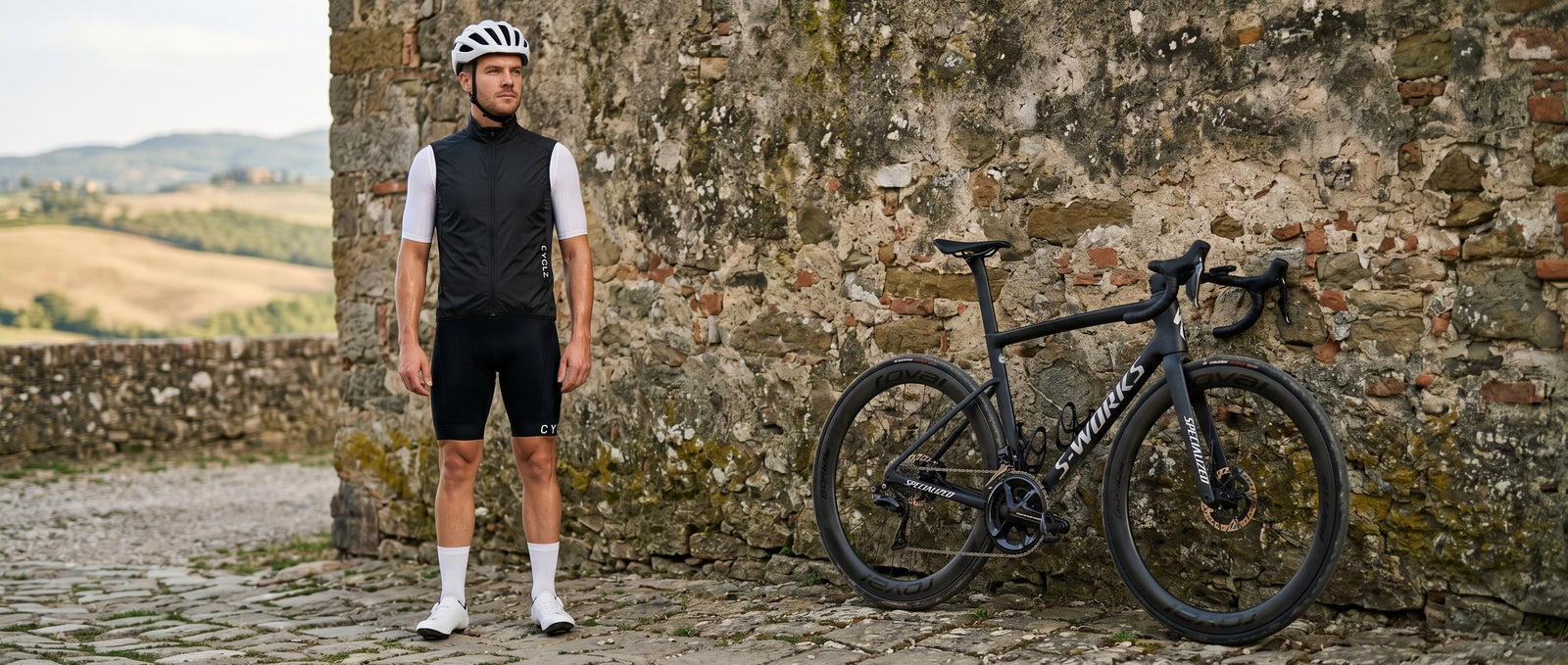 CYCLZ® Rennrad Weste Gilet - Atmungsaktiv und Wasserfest – Winddicht & Schnell Trocknend rechts