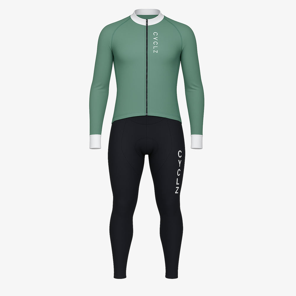 CYCLZ® Damen Winter Performance Set „Aurora“ – Thermo Bib Tights & Langarm-Trikot für kalte Tage