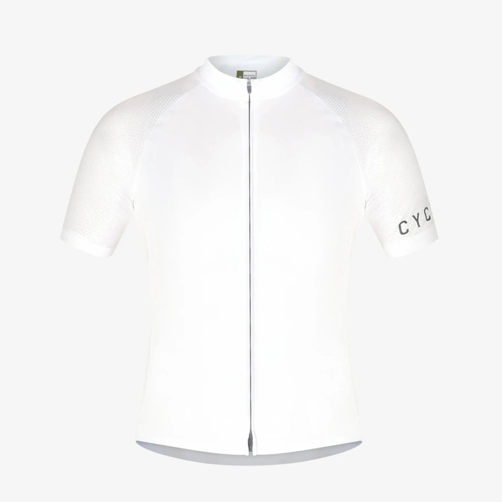 rennrad trikot set herren lang Trikot „Ice“ Weiss Herren
