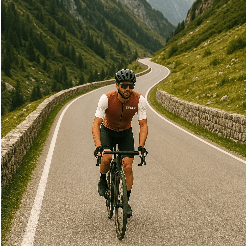 CYCLZ by Irena KollerCYCLZ® Rennrad - Set "Cadenzor" mit Trikot & "Breakaway" Bib Shorts – Perfektion für Fahrt mit Stil
