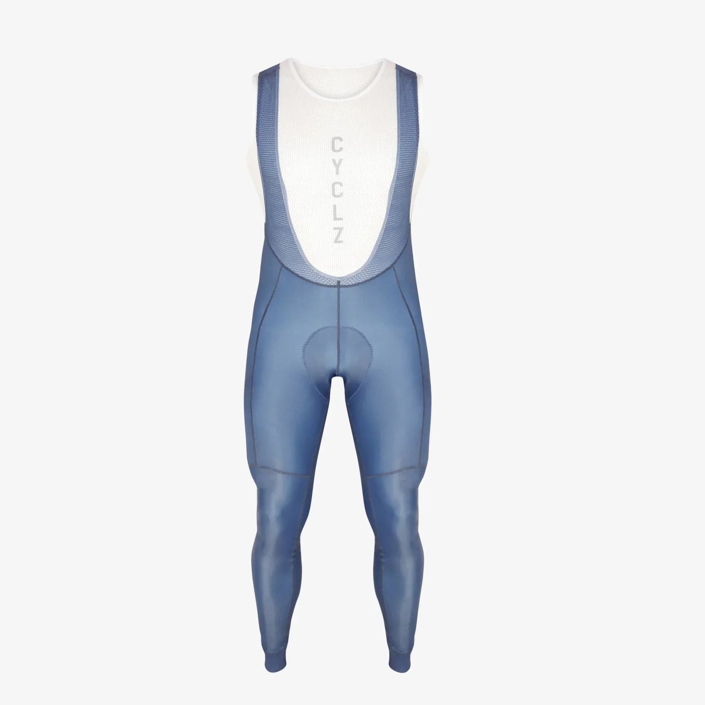 CYCLZ by Irena KollerCYCLZ® Rennrad - Set "Excelsior" für kühle Tage in der Übergangszeit mit Langarm - Trikot, "Mid Season Blue" Lange Hose & Base Layer Weiß