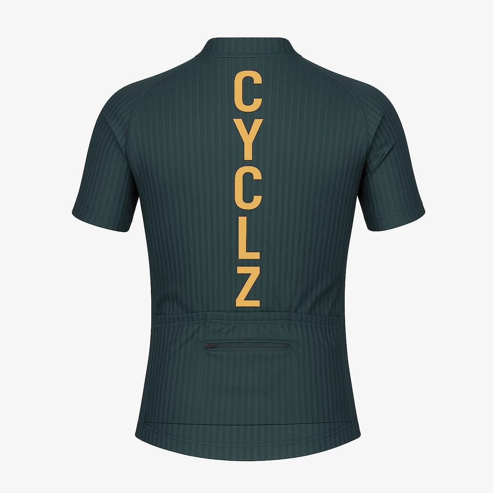 Trikot „Forest Aero Pro“ Dunkelgrün/Gold