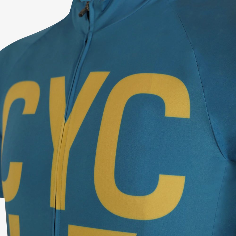 
                      
                        CYCLZ by Irena KollerCYCLZ® Rennrad Trikot "Zephyra" Jersey in Dunkeltürkis und Goldgelb - für Damen
                      
                    