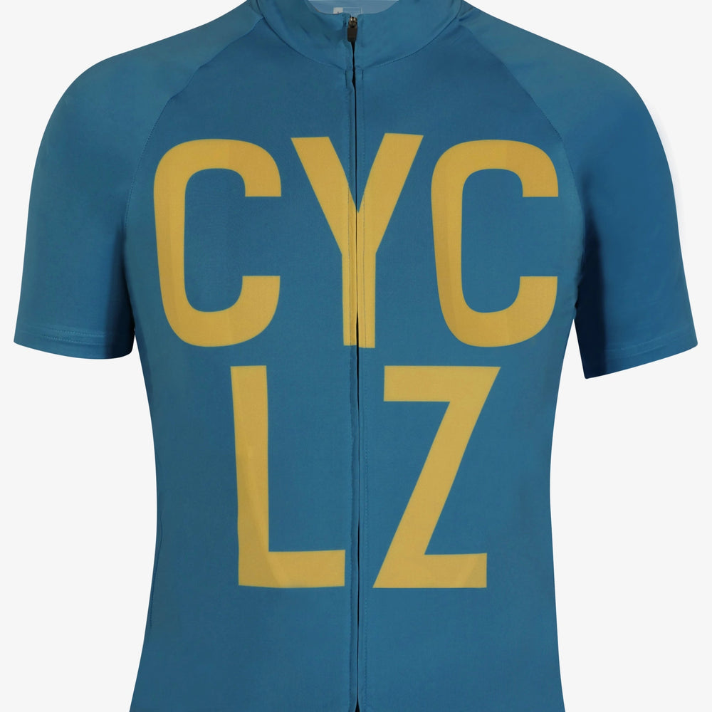 
                      
                        CYCLZ by Irena KollerCYCLZ® Rennrad Trikot "Zephyra" Jersey in Dunkeltürkis und Goldgelb - für Damen
                      
                    